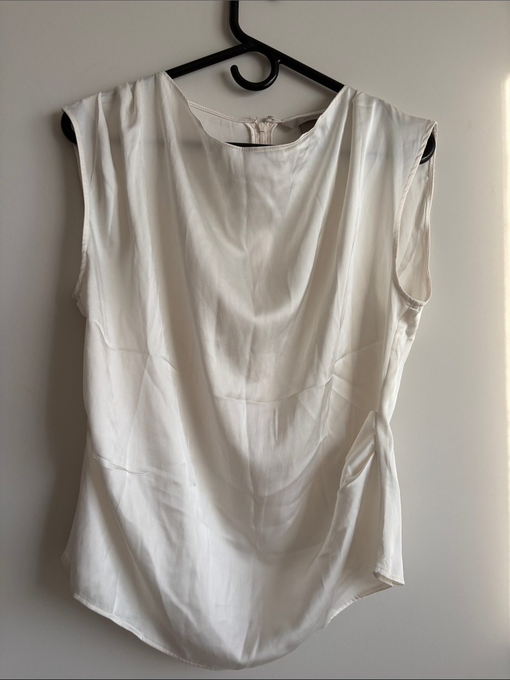 H&M Sleeveless Draped Blouse - size M
